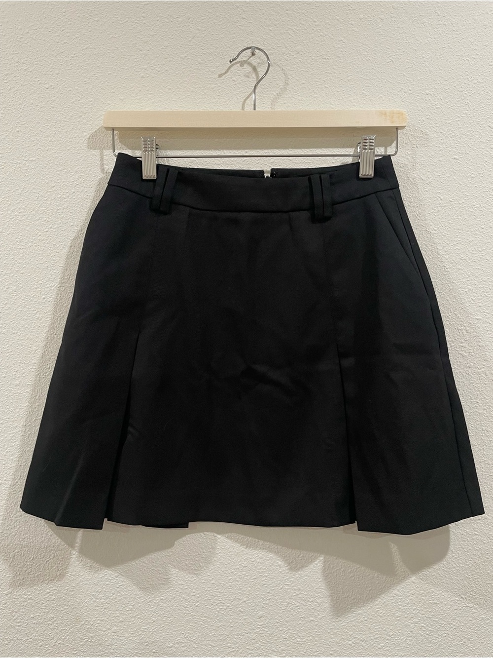 Nobody’s Child Classic Preppy Black Pleated Mini Skirt Size 2 NWT